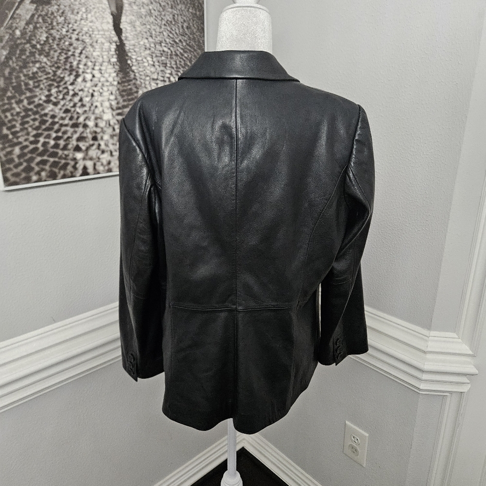 Preston & York Women's leather jacket size XL 100% genuine lamb skin EUC - Picture 3 of 7